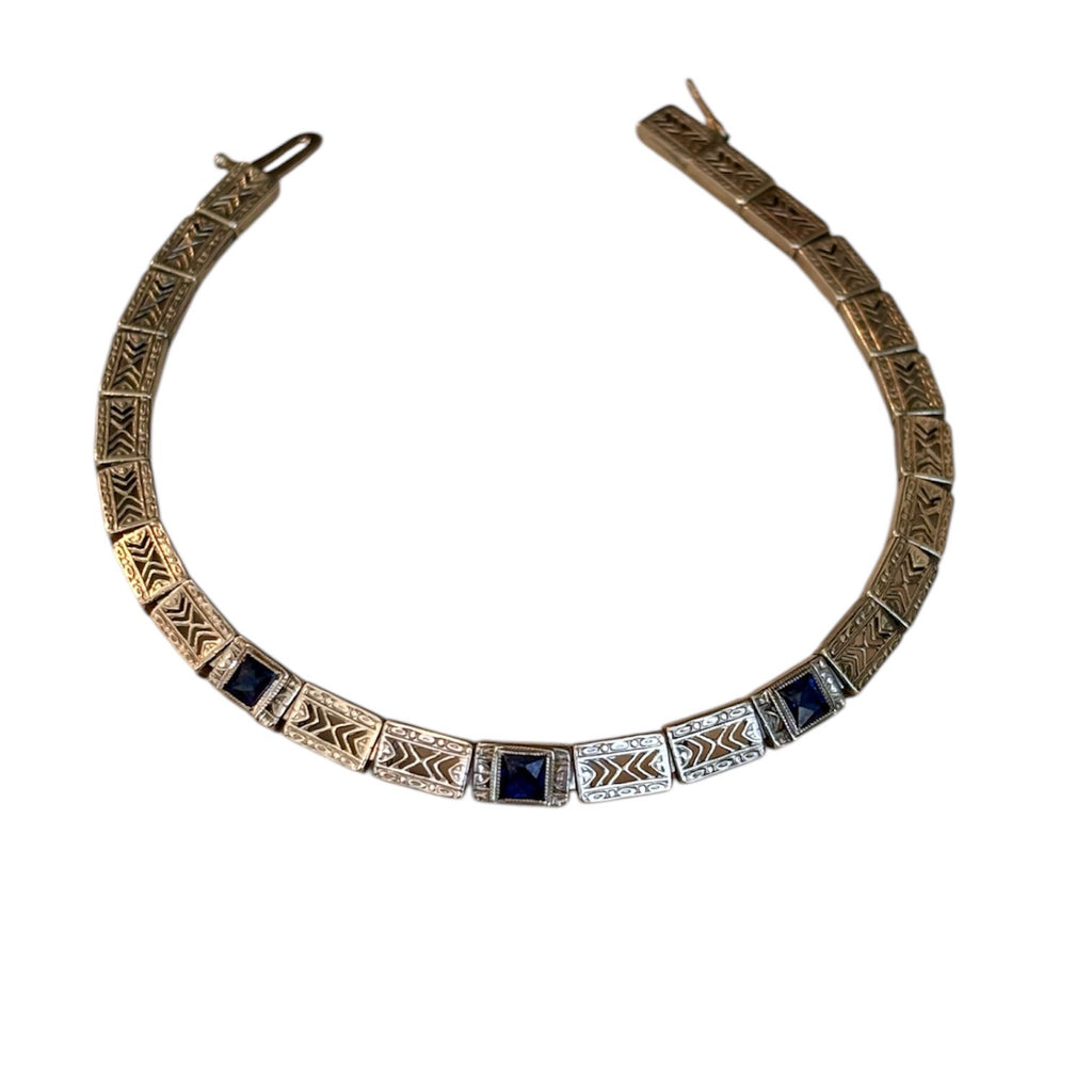 Antique Art Deco Sapphire Bracelet