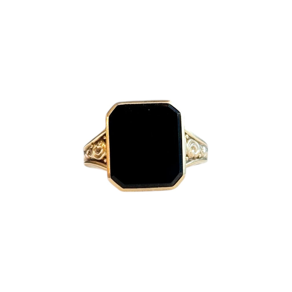 Antique Art Deco Onyx Ring