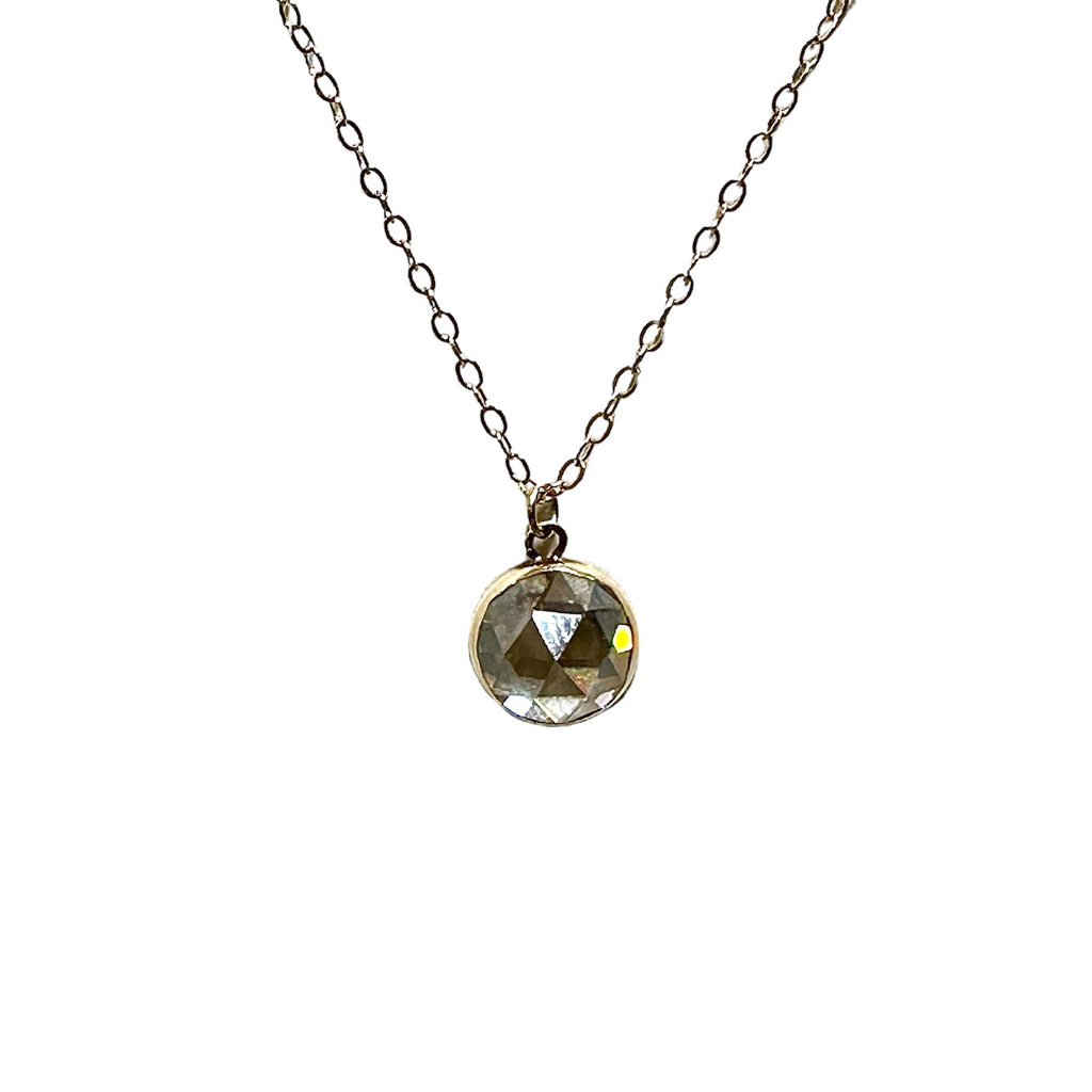 Rose Cut Moissanite Pendant