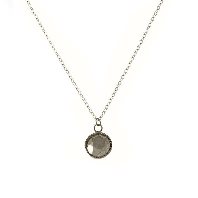 Small Faceted Setting Necklace