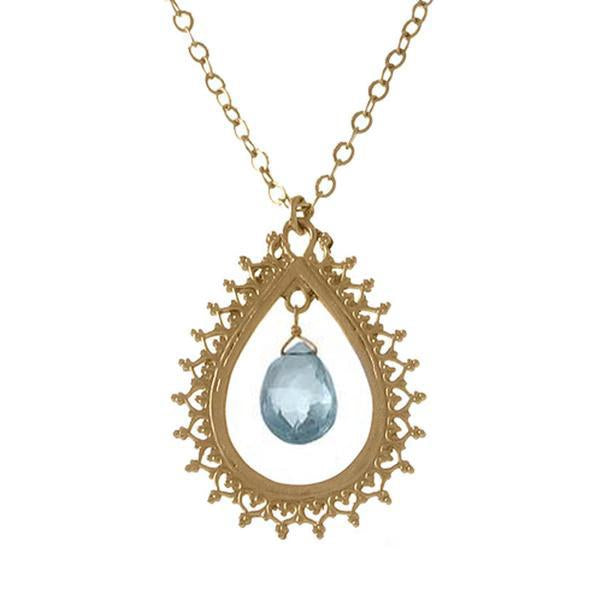 40% Off! Topaz Large Teardrop Necklace