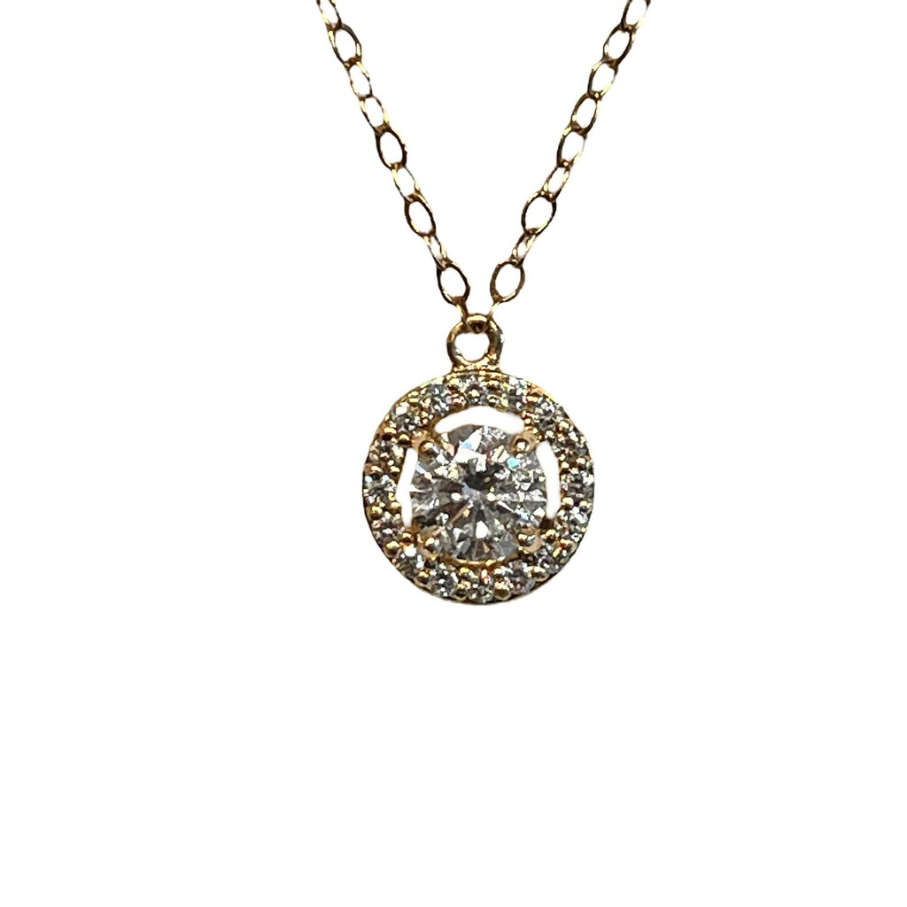 Diamond Halo Necklace