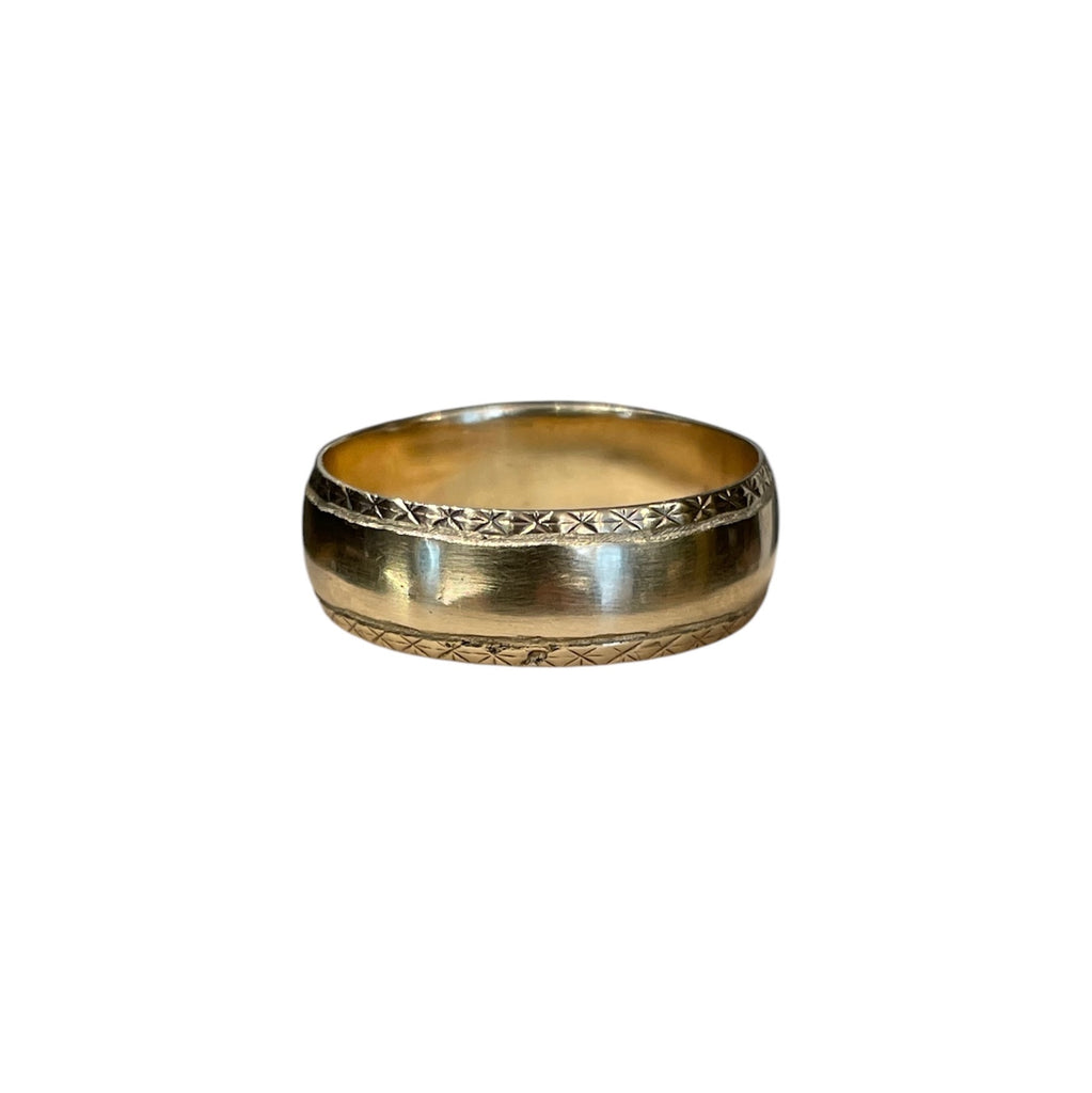 Antique Hand Engraved Wedding Band