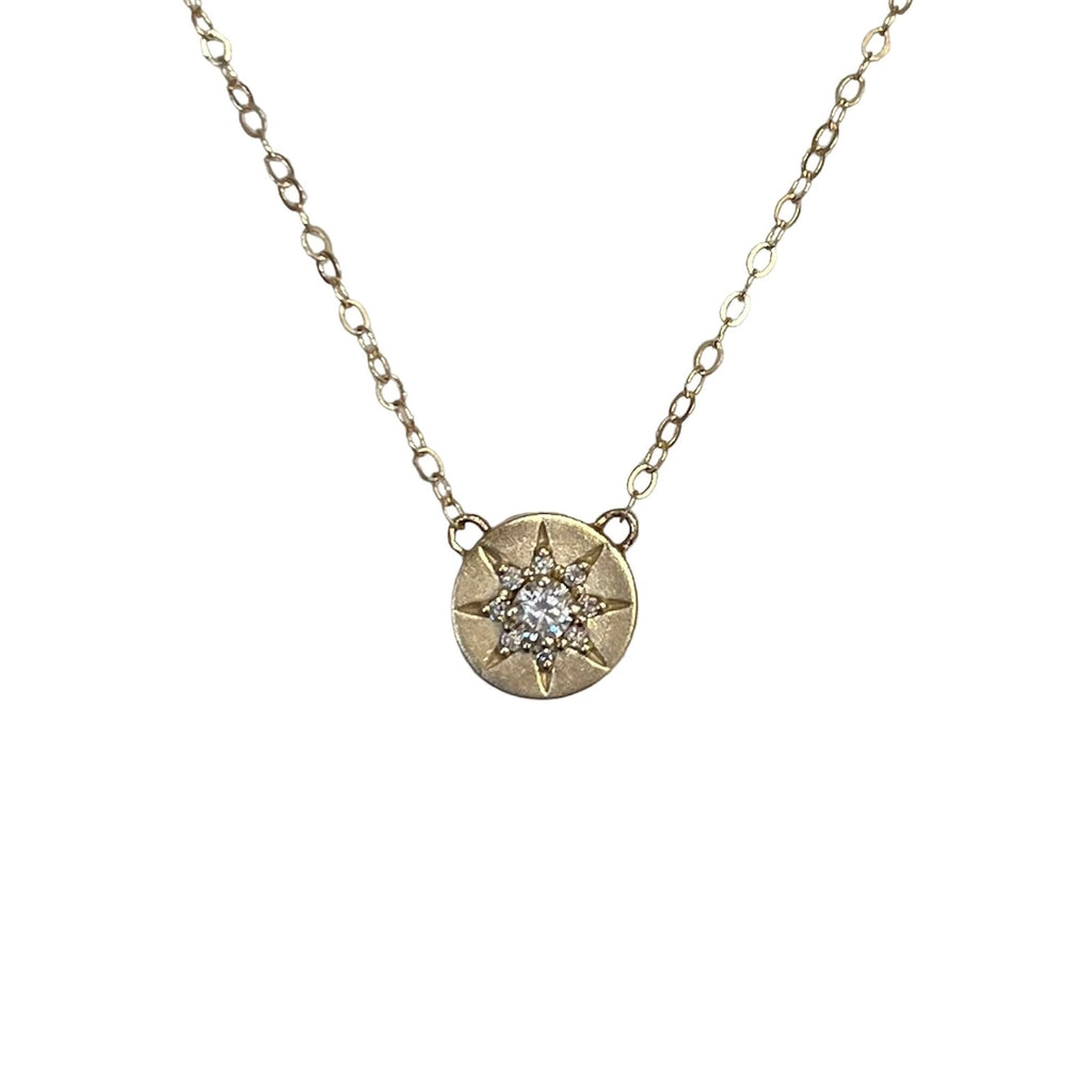 14k Celestial Pendant