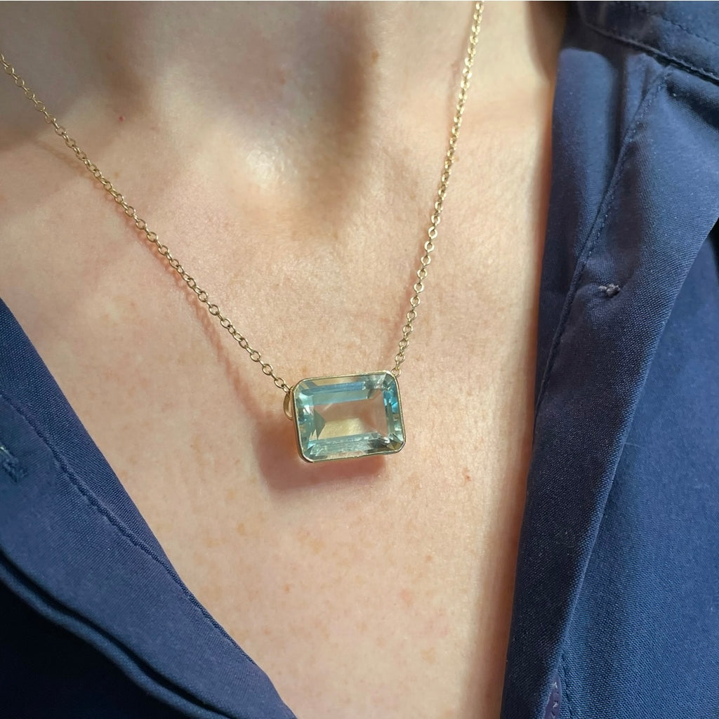 Green Amethyst Pendant