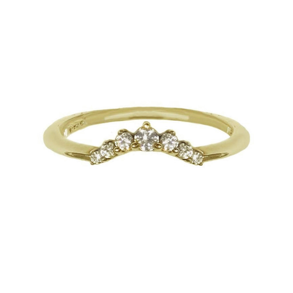 The Diamond Contour Ring
