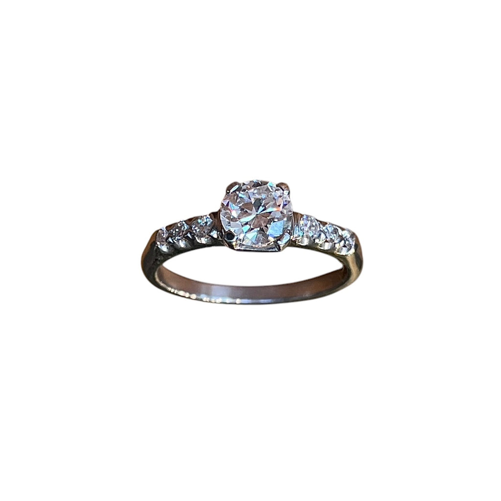 Antique Platinum Diamond Ring