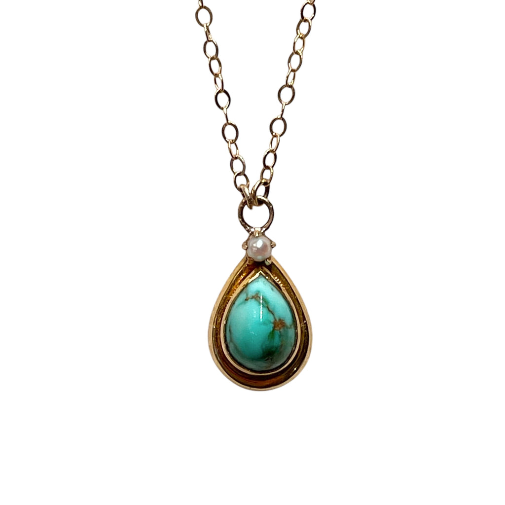 Antique Victorian Turquoise Necklace