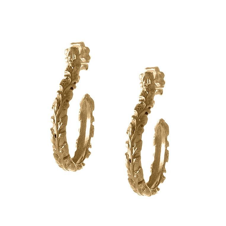 Small Victorian Vine Hoops
