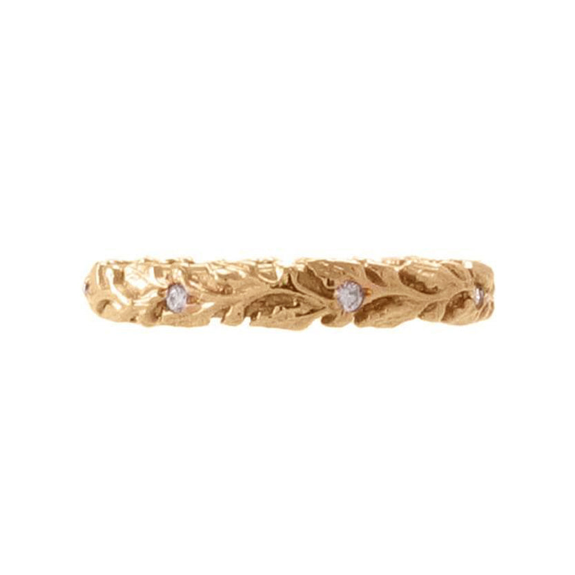 The Victorian Vine Ring w. Diamonds