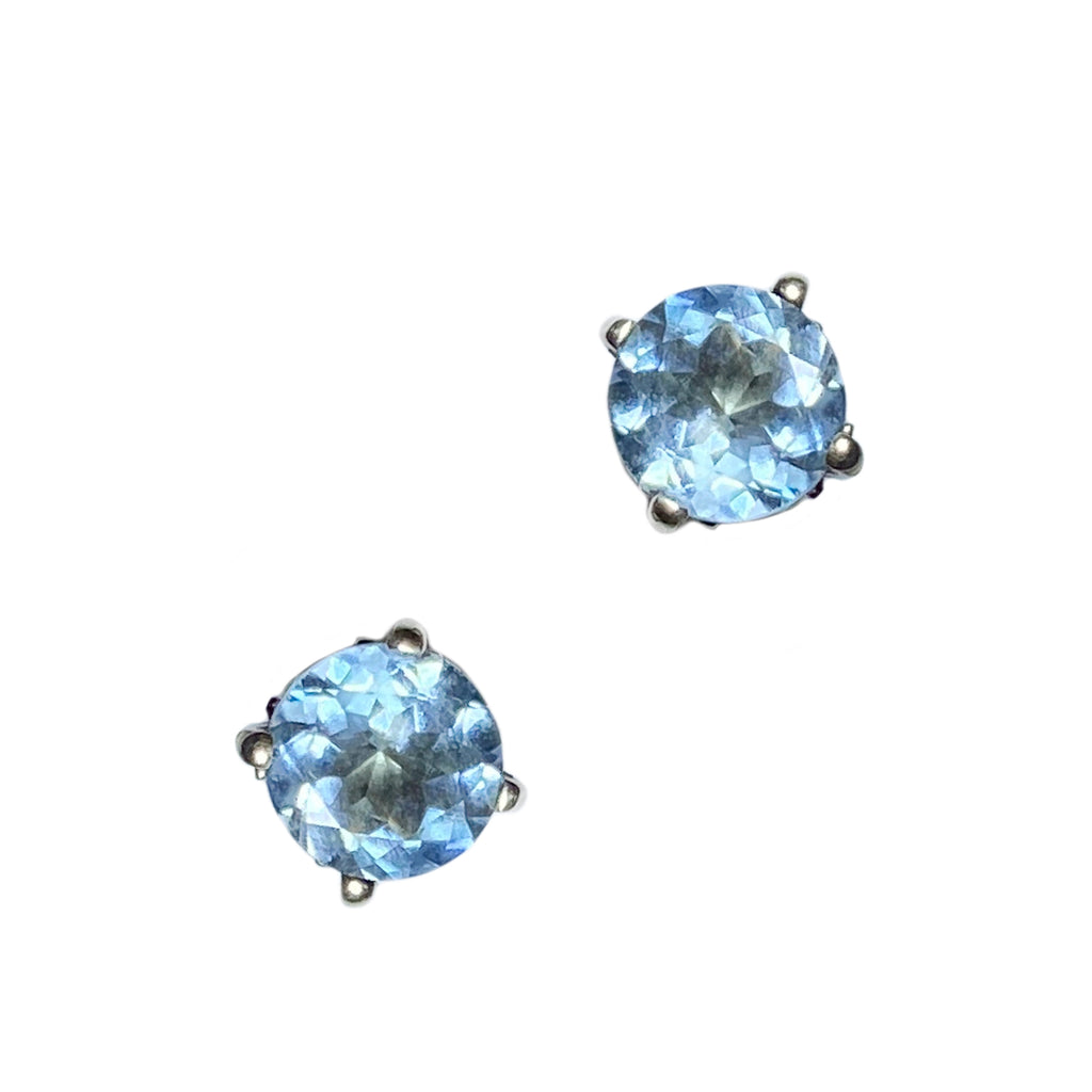 Aquamarine Stud Earrings