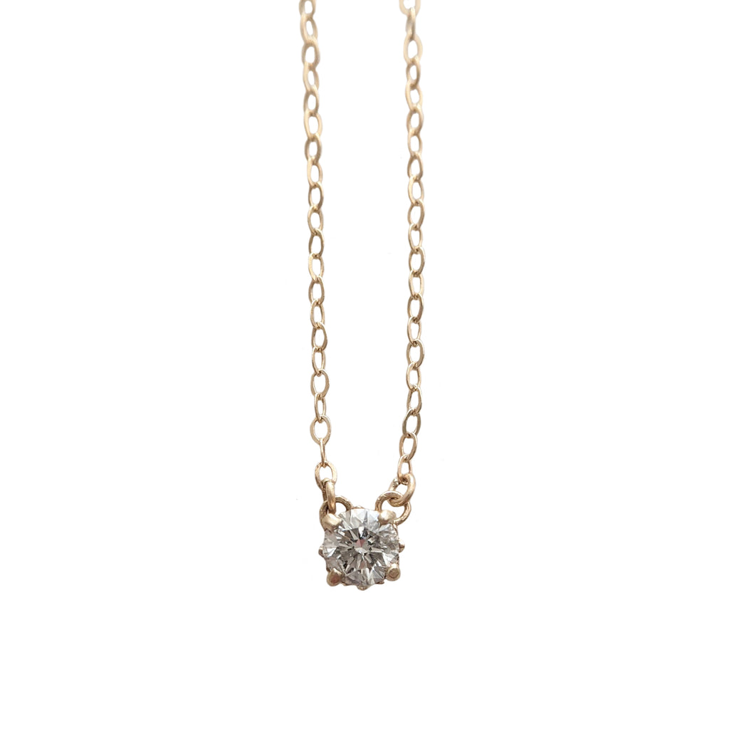 Diamond Solitaire Necklace