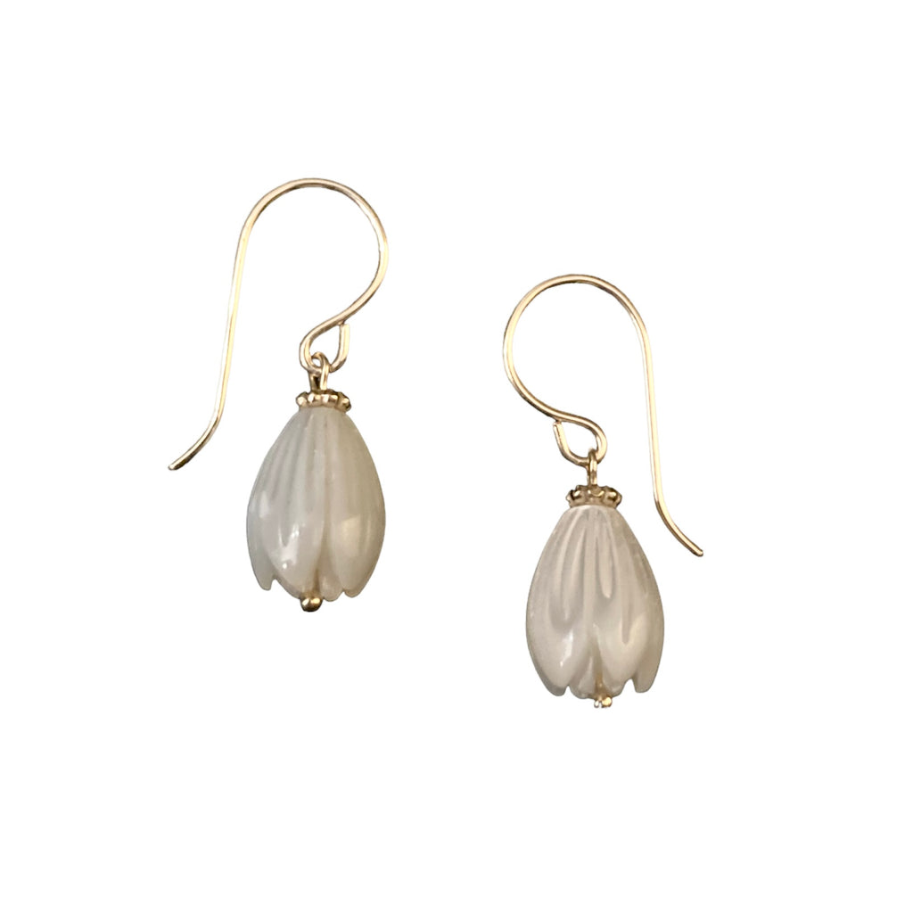 Mother of Pearl Jasmine Drop Earrings