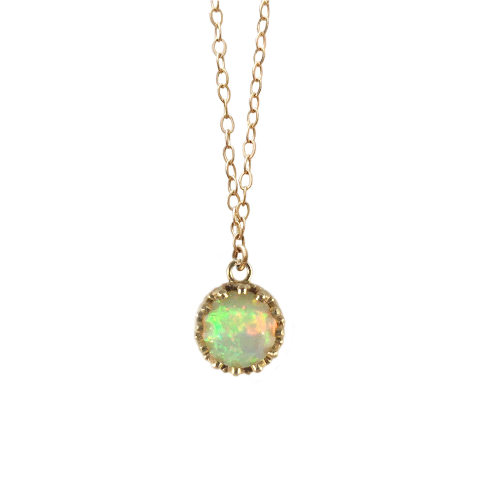 14K Crown Necklace