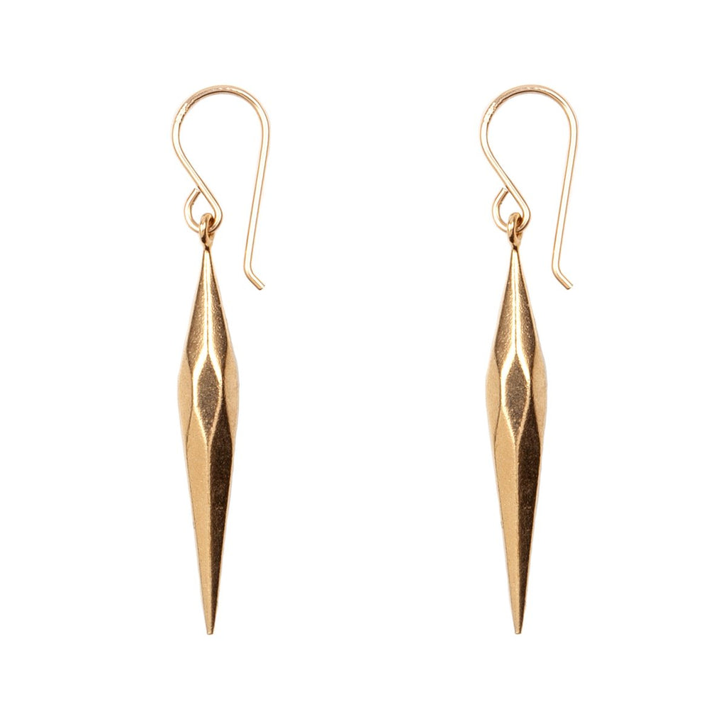 Faceted Spear Drop Earrings