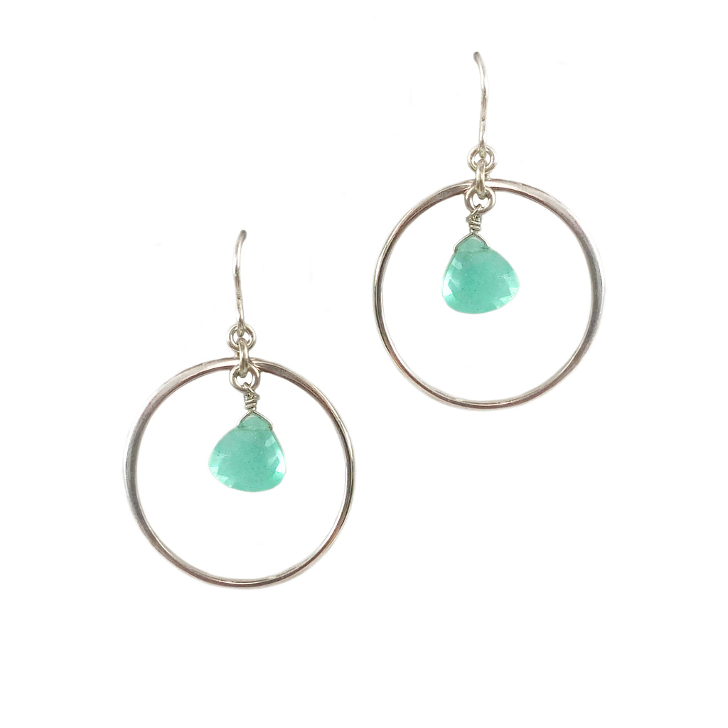 40% Off! Large Hoop w. Briolette Earrings