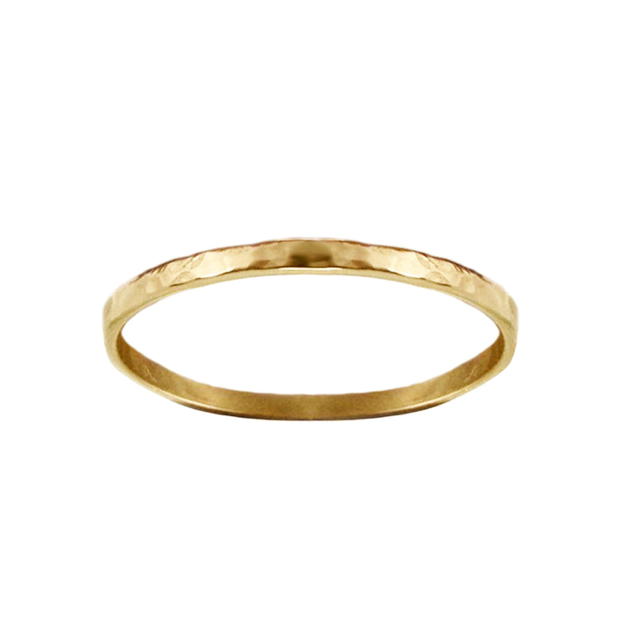 The Hammered Stacker Ring